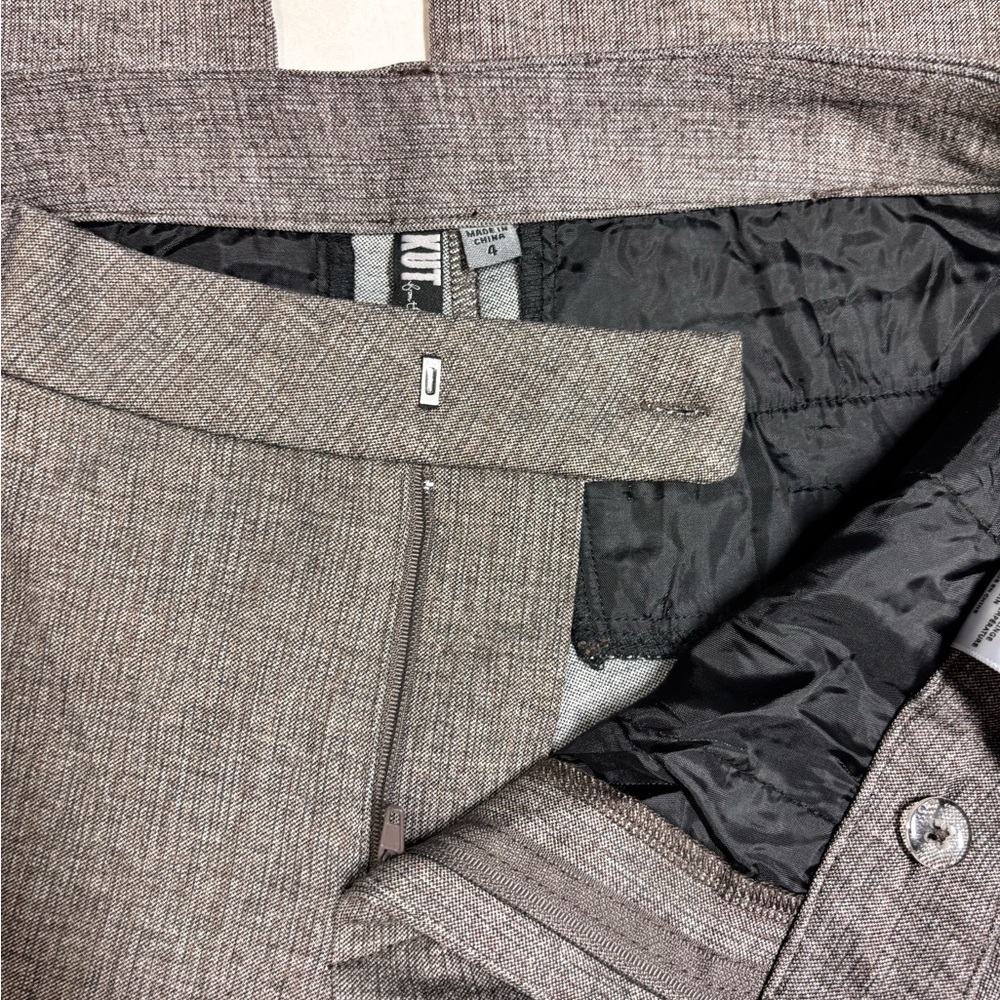 KUT from the Kloth Bootcut Trouser | Sz 4 | NWT | Brown Trousers - Picture 5 of 7